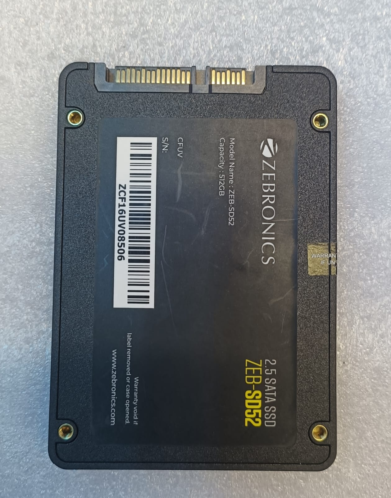Olds Zebronics Ssd 512gb Sata